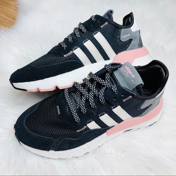 Adidas Originals Nite Jogger Black White Pink - Picture 6 of 6
